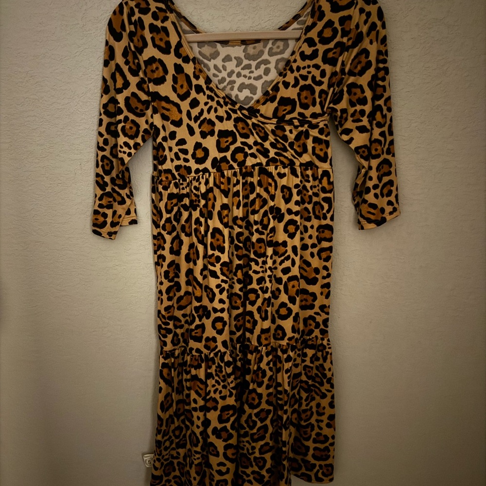 cheetah print dress